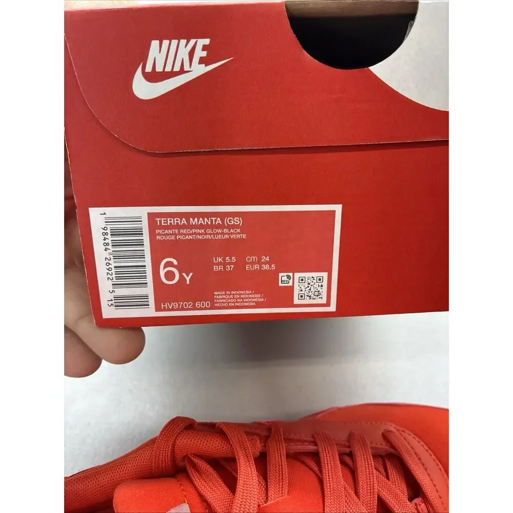 Size 6Y / 7.5W Nike Terra Manta GS Picante Red Pink HV9702-600 New With Box